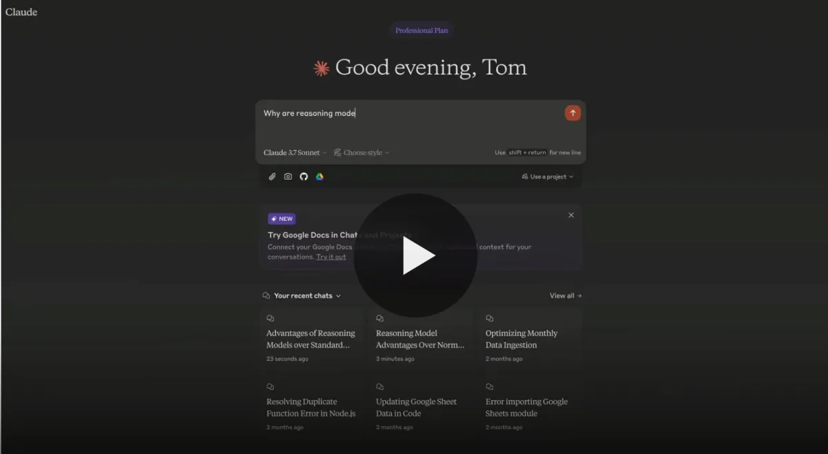Claude joins the reasoning party