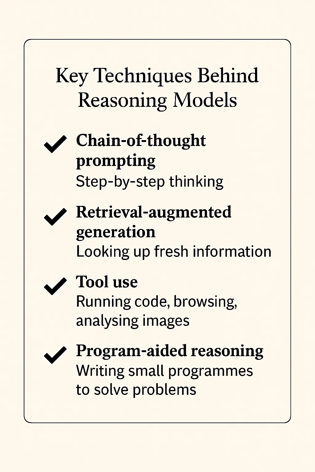 What Are Reasoning Models?